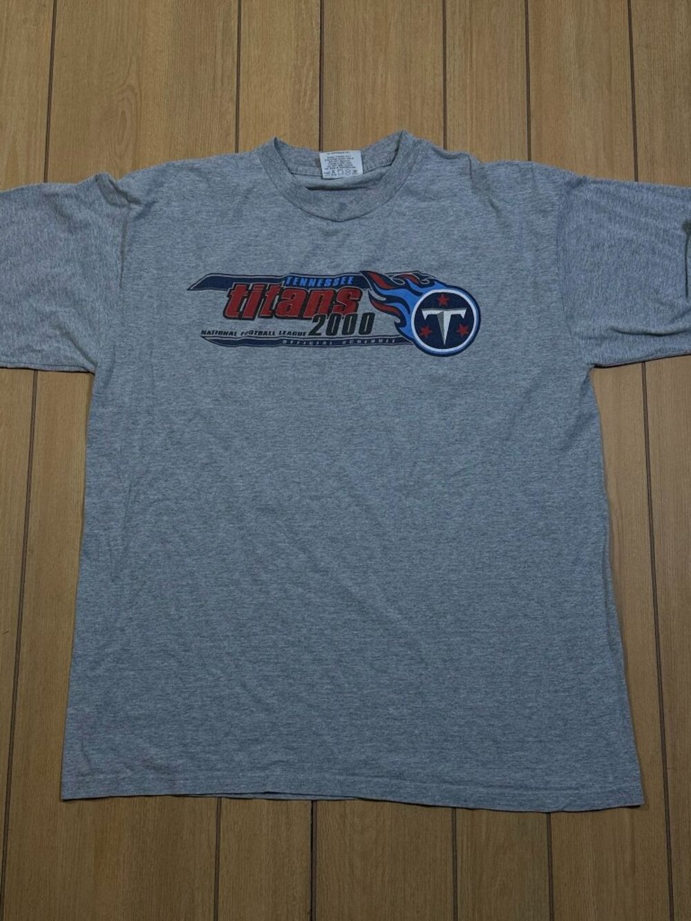 Vintage 2000 Tennessee Titans NFL tee official schedule CSA
